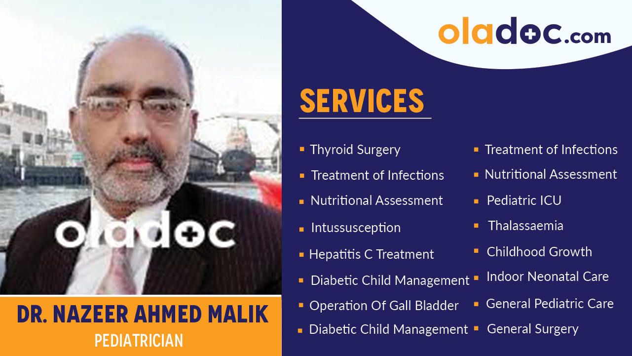 Services provided by Dr. Nazeer Ahmed Malik